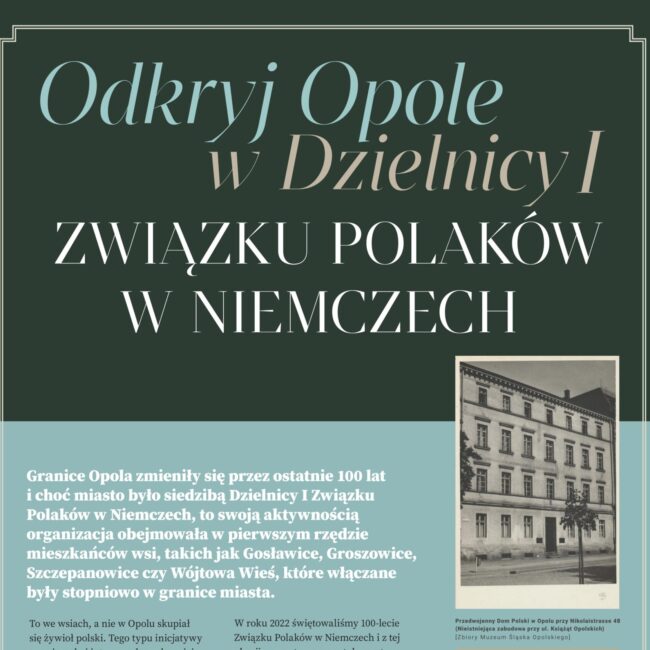 Odkryj Opole w Dzielnicy I Związku Polaków w Niemczech